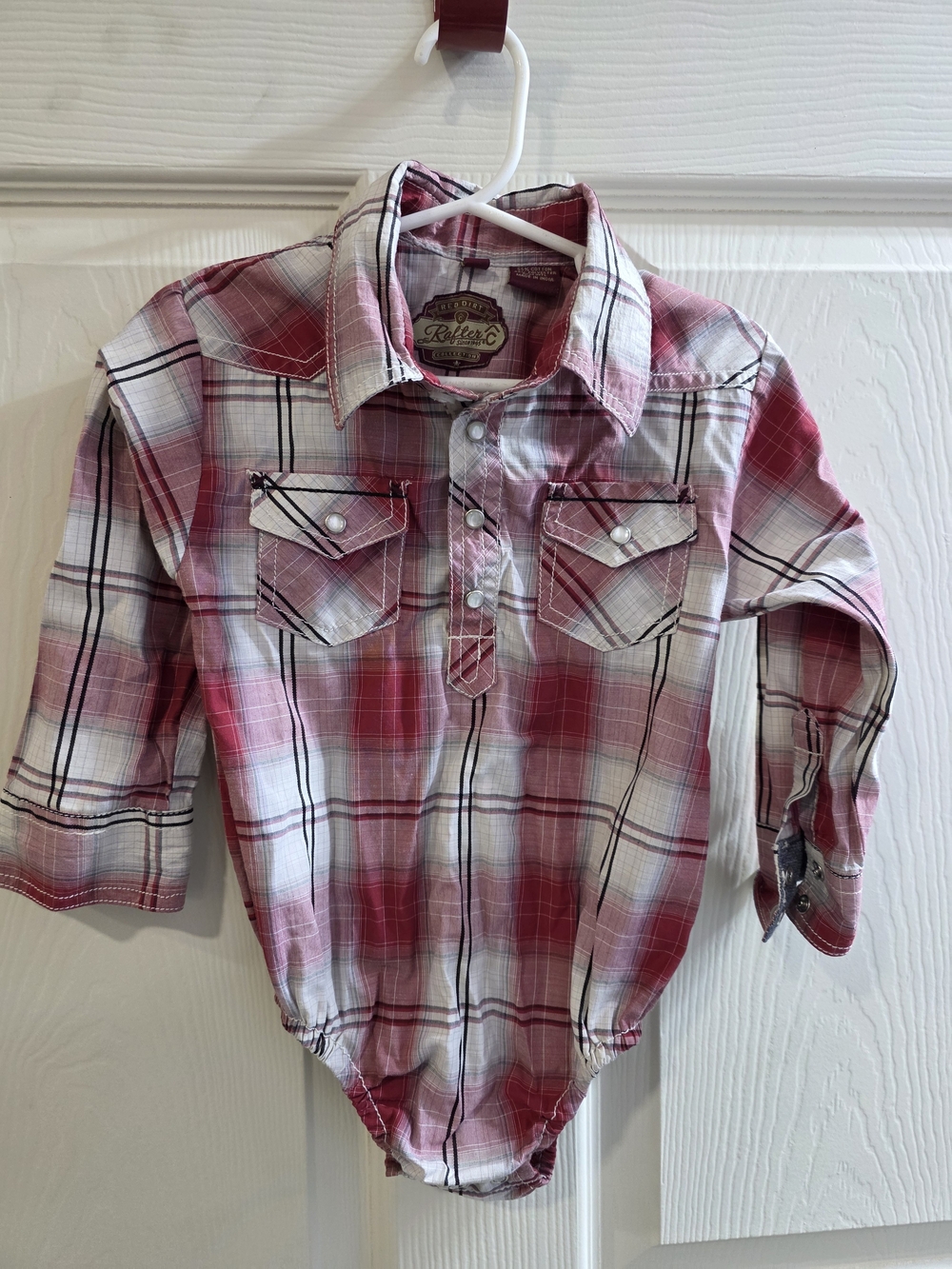 Rafter C Pearl Snap Onesie